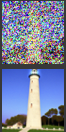 Test Image 1 Noised and Denoised at t=690