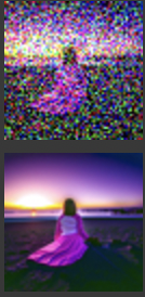 Test Image 3 Noised and Denoised at t=390