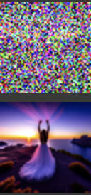 Test Image 3 Noised and Denoised at t=840